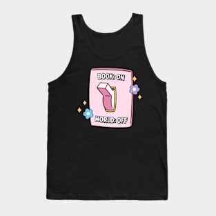 bookish pink light switch - book on, world off Tank Top